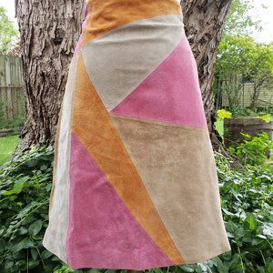 NWT Bagatelle suede colorblock skirt-size 2